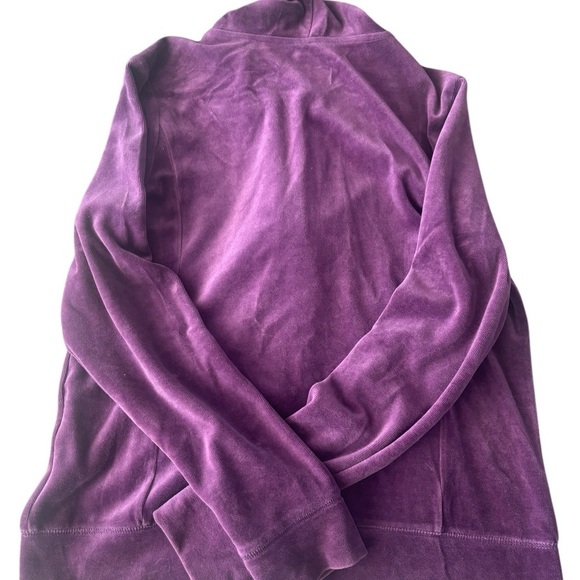 L.L.Bean Zip Up Valour Purple Hoodie Two Front Pockets Size Small - Picture 5 of 5